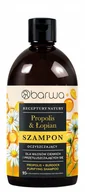 Szampony do włosów - BARWA Receptury Natury Szampon oczyszczający do włosów cienkich i przetłuszczających się - Propolis & Łopian - miniaturka - grafika 1