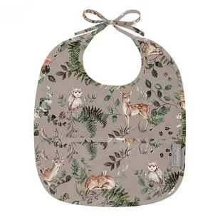 Śliniak z kieszonką Animals Garden Light, BabySteps - Śliniaki i fartuszki - miniaturka - grafika 1