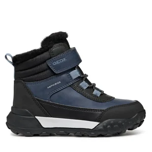 Śniegowce Geox J Trekkyup Girl B Ab J46M7B 0FU50 C4002 D Granatowy - Buty dla dziewczynek - miniaturka - grafika 1
