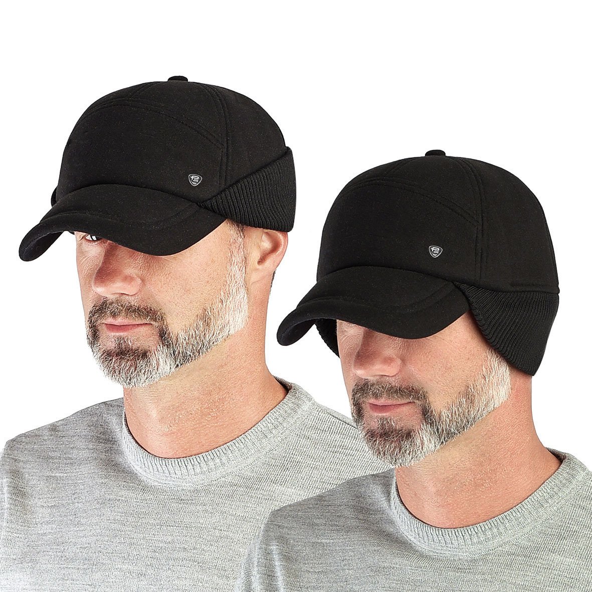 Czapka z daszkiem męska BEJSBOLÓWKA gruby POLAR