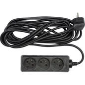 Przedłużacze i rozgałęźniki - Vorel Przedłużacz elektryczny z uziemieniem 3 gniazda 3 m 72616 - miniaturka - grafika 1
