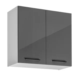 Szafka kuchenna wisząca Frida 80 cm kolor grafitowy połysk - Szafki kuchenne - miniaturka - grafika 1