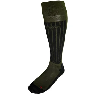 Accezzi Merino 80, skarpety narciarskie, zielone - Skarpety termoaktywne - miniaturka - grafika 1