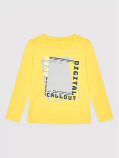 Bluzy dla chłopców - Name it Bluzka Victor 13197728 Żółty Regular Fit - grafika 1