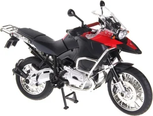 Motocykl Metalowy BMW R1200GS 1:9 RASTAR Czerwony - Zabawki zdalnie sterowane - miniaturka - grafika 1