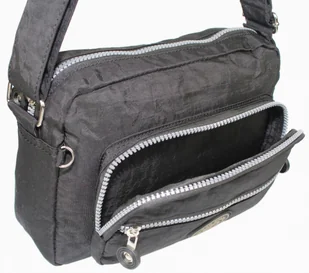 Stylowa Lekka Materiałowa Torba Pozioma Średnia Na Ramię Bag Street NR 2223 CZARNY - Gadżety dla niej i dla niego Stylowa Lekka Materiałowa Torba Pozioma Średnia Na Ramię Bag Street NR 2223 CZARNY - Gadżety dla niej i dla niego - miniaturka - grafika 6