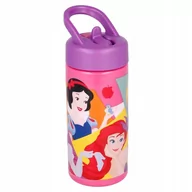 Kubki dla dzieci - bidon kubek ze słomką KSIĘŻNICZKI DISNEY 410ml - miniaturka - grafika 1