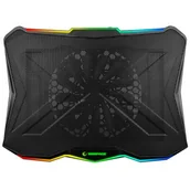 Podkładki chłodzące pod laptopa - Rampage Showy (15-17", RGB) - miniaturka - grafika 1