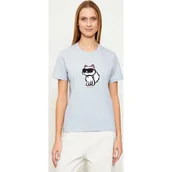 Koszulki i topy damskie - Karl Lagerfeld T-shirt IKON SKETCH CHOUPETTE Regular Fit - miniaturka - grafika 1