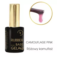 Lakiery do paznokci - Gelaq Base Rubber 9g Camouflage Pink - 401 - miniaturka - grafika 1