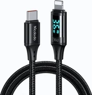 Kable USB - Kabel USB Mcdodo USB-C - Lightning 1.2 m Czarny CA-1030 - miniaturka - grafika 1