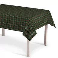 Obrusy i serwetki - Dekoria Obrus prostokątny zielono czerwona kratka 130 × 130 cm Bristol - miniaturka - grafika 1