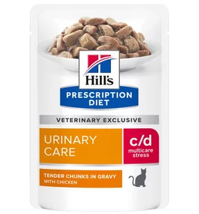 Hills PD Prescription Diet Feline c/d Urinary Stress 85g Saszetka - Mokra karma dla kotów - miniaturka - grafika 1