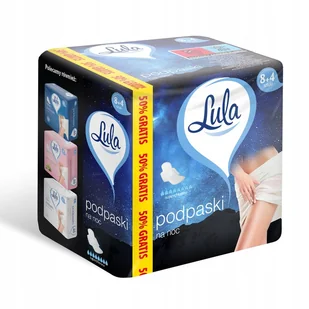 Lula Podpaski Higieniczne Bezzapachowe NOC 12 szt - Podpaski - miniaturka - grafika 3