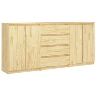 Komplet 3 szafek drewna z litego sosnowego E2-E19 - Meble do sypialni - miniaturka - grafika 1