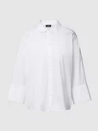 Koszule damskie - Bluzka koszulowa z rękawami o dł. 3/4 - miniaturka - grafika 1