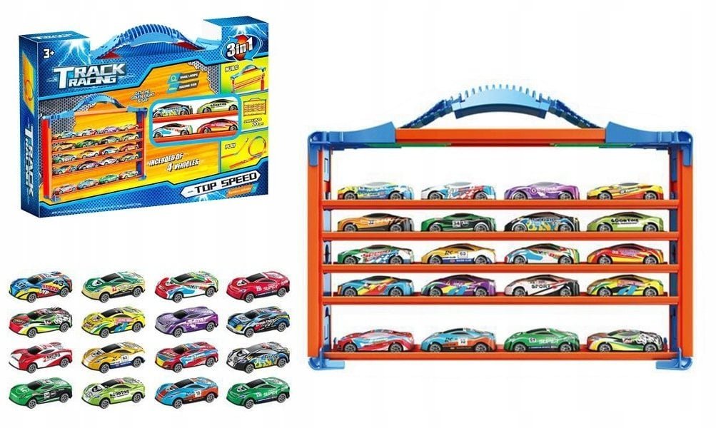 Pojazdy z regałem do przechowywania resoraków