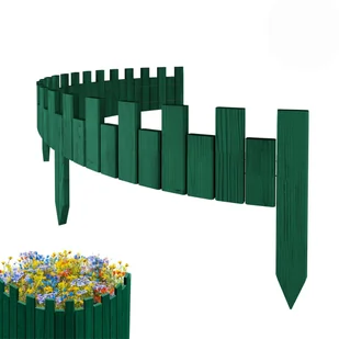Floranica PŁOTEK OGRODOWY drewniany, elastyczny, obrzeże rabatek, palisada 200 x 15 cm Zielony - Ogrodzenia - miniaturka - grafika 1