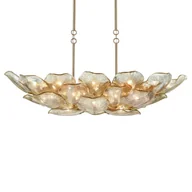 Lampy sufitowe - Kuchenna lampa wisząca kwiat Wellington P26364BR nad stół mosiądz - miniaturka - grafika 1