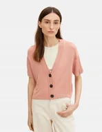 Swetry damskie - Tom Tailor Sweter Damski Różowy Na Co Dzień S 1Płu - miniaturka - grafika 1