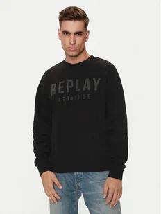 Replay Bluza M6975 .000.21842 Czarny Regular Fit - Bluzy męskie - miniaturka - grafika 1