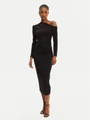 Sukienki - Rinascimento Sukienka koktajlowa CFC0122524003 Czarny Slim Fit - miniaturka - grafika 1