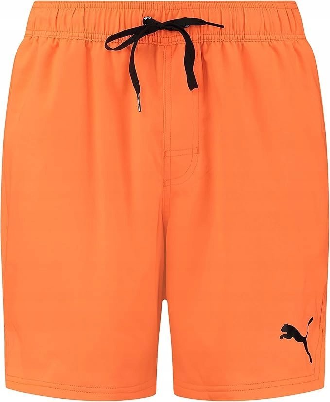 PUMA POMARAŃCZOWE KĄPIELÓWKI SPODENKI Z LOGO M 6BA