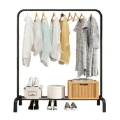 Wieszaki i stojaki - Stojący Wieszak Na Odzież, Obuwie Sz03 - miniaturka - grafika 1