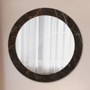 Lustra - Lustro dekoracyjne okrągłe Brązowy marmur - miniaturka - grafika 1