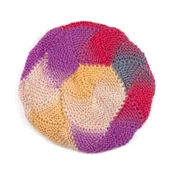 Czapki damskie - Beret Kolorowa wełna [HANDMADE] - miniaturka - grafika 1