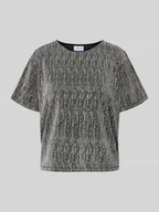 Koszulki i topy damskie - T-shirt krótki z okrągłym dekoltem model ‘SILNA’ - miniaturka - grafika 1