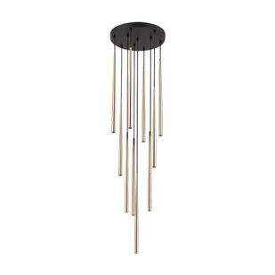 PIANO BLACK GOLD LAMPA WISZACA 10 - Lampy sufitowe - miniaturka - grafika 1