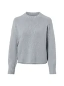Swetry damskie - Marc O'Polo Sweter damski z dzianiny Kobiety szary jednolity, S - miniaturka - grafika 1