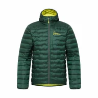 Kurtki męskie - Męska kurtka puchowa Jack Wolfskin PASSAMANI DOWN HOODY M black olive - M - miniaturka - grafika 1