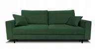 Sofy i kanapy - Platan sofa rozkładana EMILIA, z funkcją spania, sofa tapicerowana, sprężyny - Kolor: Ciemnozielony Cloud 39 Easy Clean - miniaturka - grafika 1