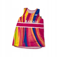 Bluzki damskie - Sportowa bluzka dziewcz��ca na rami��czkach New Balance L - miniaturka - grafika 1