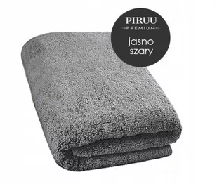 Piruu Ręcznik kąpielowy Piruu 50x100 gruby chłonny szary 1957_dwupętelkowy_Denix_jasny szary - Ręczniki - miniaturka - grafika 1