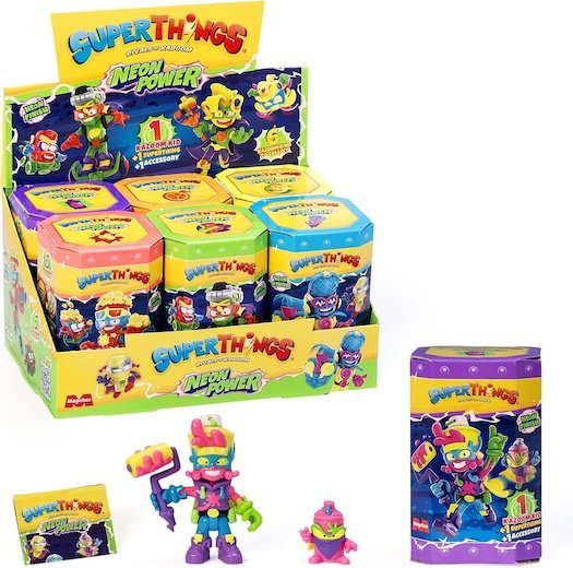 SUPER Zings THINGS Seria 11 Kazoom Neon Power Kid Box 6 Figurek