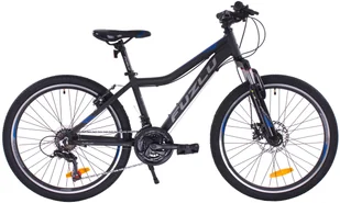 Rower górski Fuzlu TEAM Alu. 24” Czarno-niebieski mat - Rowery - miniaturka - grafika 1