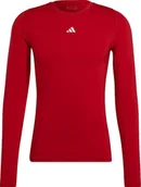 Koszulki męskie - Adidas Koszulka męska adidas Techfit Aeroready Long Sleeve Tee czerwona HP0639 S - miniaturka - grafika 1