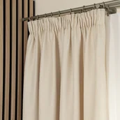 Zasłony - Zasłona gotowa na taśmie do salonu, kolor kremowy,Molly, rozmiar 140x250 cm - miniaturka - grafika 1