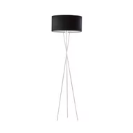 Lampy stojące - Lysne, Lampa welurowa podłogowa w stylu glamour Paryż Velur, Czarny - miniaturka - grafika 1