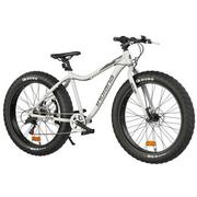 Rowery - Rower górski MTB INDIANA Fat Bike M18 26 cali męski Szary | Bezpłatny transport - miniaturka - grafika 1