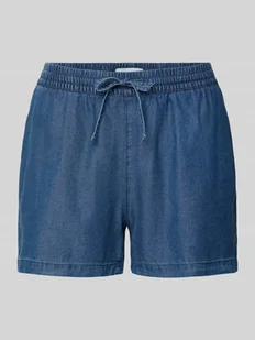 Szorty jeansowe o luźnym kroju z lyocellu model ‘PEMA’ - Spodenki damskie - miniaturka - grafika 1