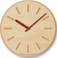 Zegary - Lemnos Zegar ścienny Paper Wood Line 29 cm pomarańczowe wskazówki DRL19-06 OR - miniaturka - grafika 1