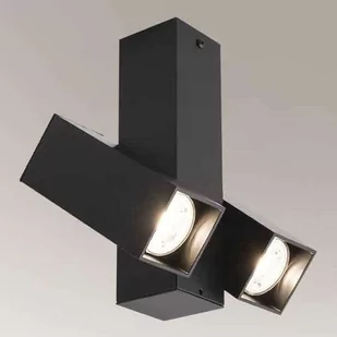 Shilo LAMPA sufitowa MITSUMA 7998 metalowa OPRAWA prostokątny spot regulowany czarny 7998 - Lampy sufitowe - miniaturka - grafika 1