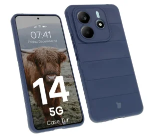 Bizon Tur do Xiaomi Redmi Note 14 5G Granatowy - Etui i futerały do telefonów - miniaturka - grafika 1