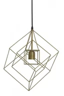 Lampy sufitowe - Lampa wisząca Kubinka 25x25x27 antyczny brąz - miniaturka - grafika 1