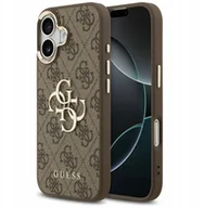 Etui i futerały do telefonów - Etui Guess 4G Big 4G Classic Logo do iPhone 17 brązowy złoty - miniaturka - grafika 1