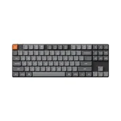 Klawiatury - Keychron K1 MAX niskoprofilowa bezprzewodowa klawiatura mechaniczna z podświetleniem RGB Gateron Hot-Swap Red Switch - Czarna (Black) - miniaturka - grafika 1